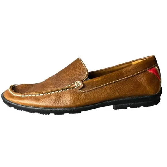 FootJoy Men's Size 9.5 Club Casuals Brown Leather Loafers Comfort Slip Ons