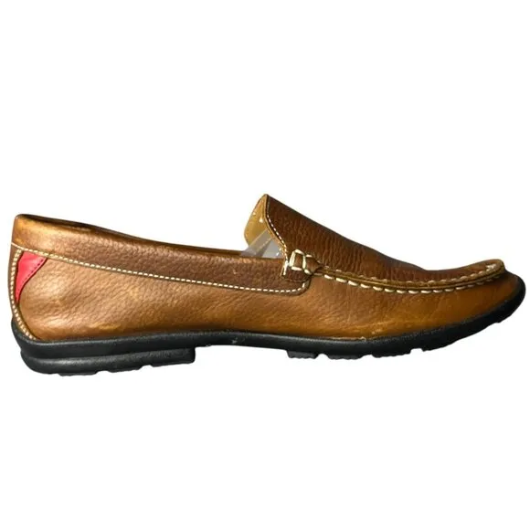 FootJoy Men's Size 9.5 Club Casuals Brown Leather Loafers Comfort Slip Ons