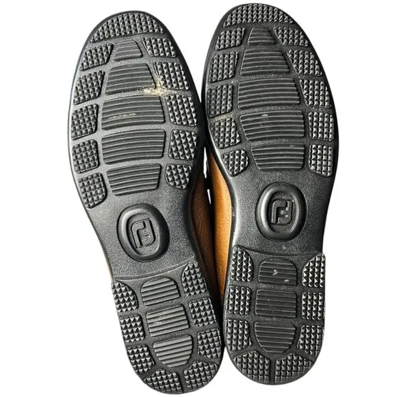FootJoy Men's Size 9.5 Club Casuals Brown Leather Loafers Comfort Slip Ons
