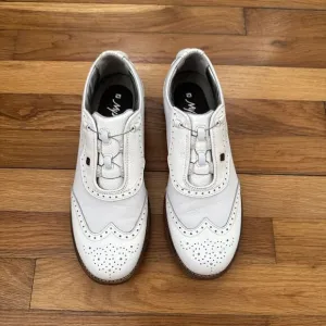 Footjoy Myjoys Dryjoys Premier Series Boa Golf Shoes Women's White Size 8