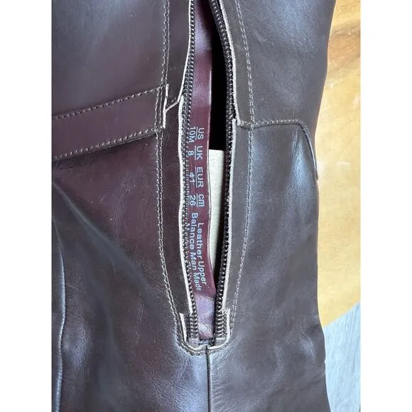 FRANCO SARTO Womens Brown Metallic Tiera-high Almond Toe Leather Boots 10M