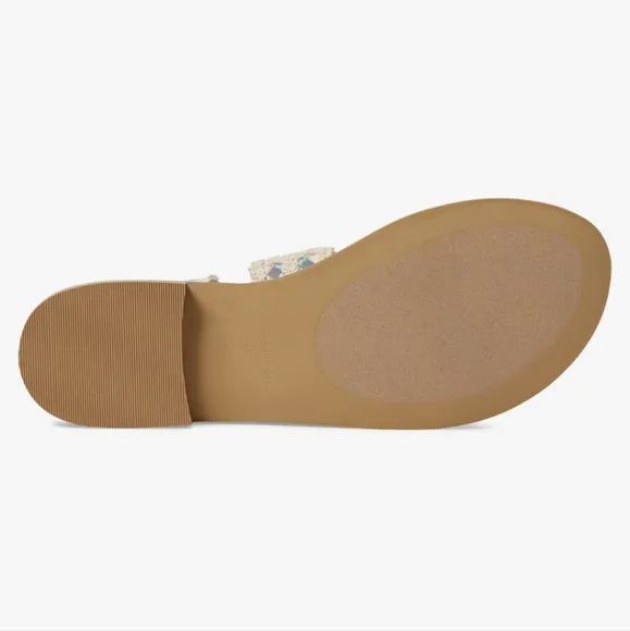 FREE PEOPLE Beige Crochet Lace Up Sandals - 9.5