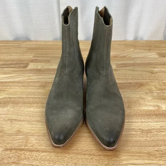 Free People Beige Gray New Frontier Chelsea Western Cowboy Boots Sz.39(US 8.5)