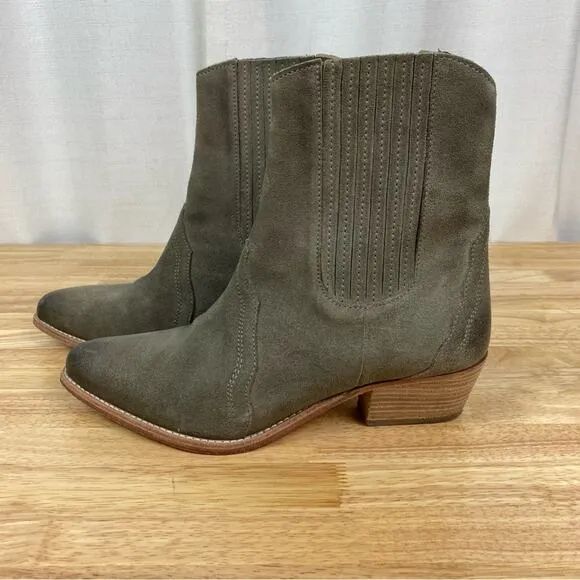 Free People Beige Gray New Frontier Chelsea Western Cowboy Boots Sz.39(US 8.5)