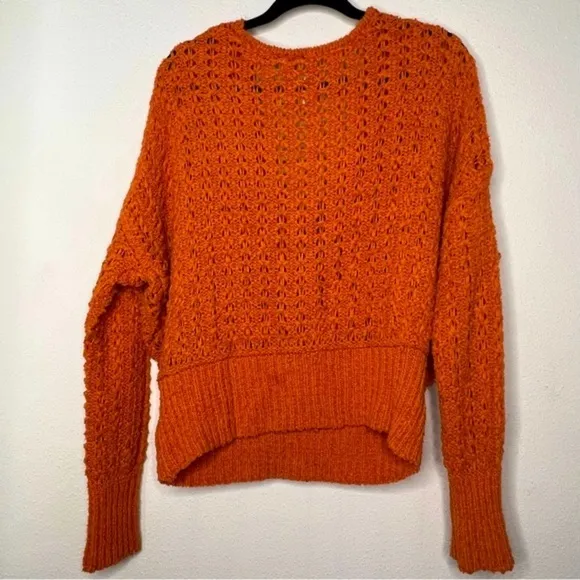 Free People Best of You Sweater, Sunset Orange, size S