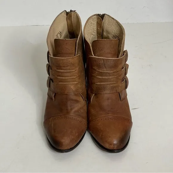 Freebird MALBC Leather Boots Cognac Brown 9