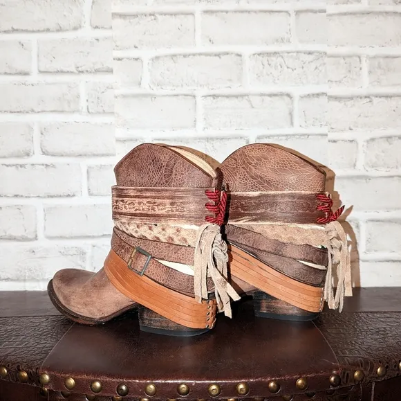 Freebird MEZCAL Brown Bootie size 6