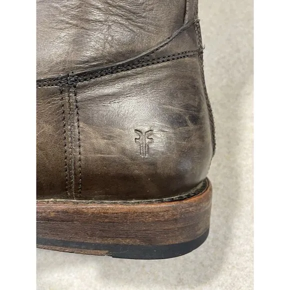 Frye Jayden Buckle Back Zip Women’s 8.5B Brown Extended Calf Casual Dress Boots