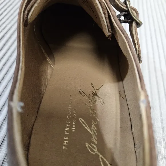 FRYE‎ Shoes Mens 9 Brown James Double Monk Leather