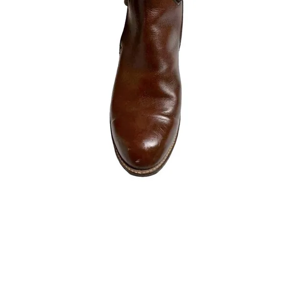 Frye Womens Brown Leather Strap Chelsea Boots Size 6
