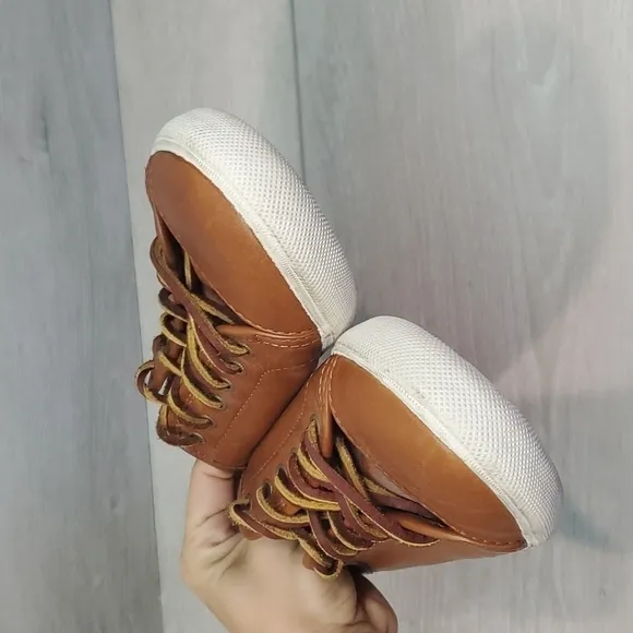 Frye Womens Mindy Low Leather Comfort Sneakers Slip On shoes sz 7M