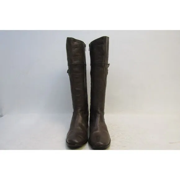 Frye Womens Size 5.5 M Brown Leather Knee High Cowboy Fashion Boots
