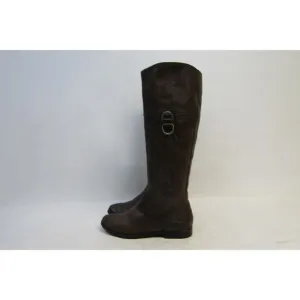 Frye Womens Size 5.5 M Brown Leather Knee High Cowboy Fashion Boots