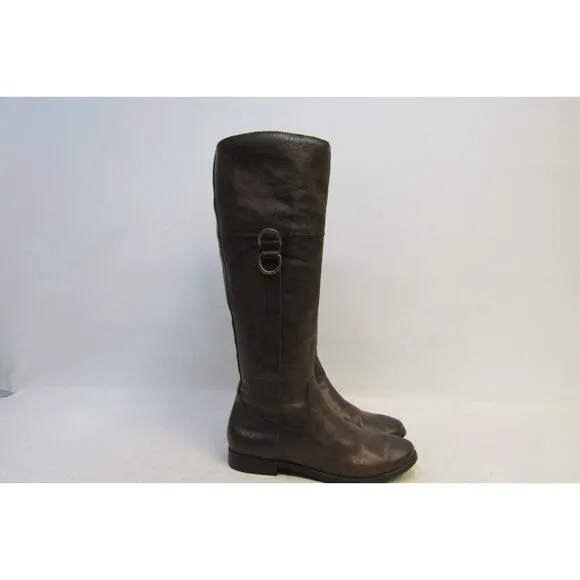 Frye Womens Size 5.5 M Brown Leather Knee High Cowboy Fashion Boots