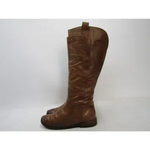 Frye Womens Size 8 B Brown Leather 16&quot; Shaft Knee High Fashion Boots