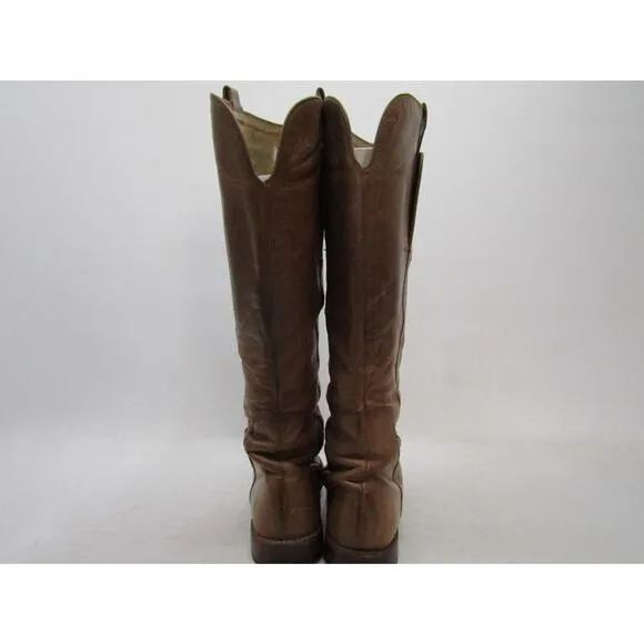 Frye Womens Size 8 B Brown Leather 16&quot; Shaft Knee High Fashion Boots