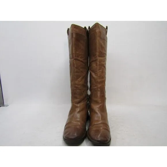 Frye Womens Size 8 B Brown Leather 16&quot; Shaft Knee High Fashion Boots