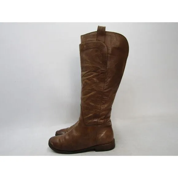 Frye Womens Size 8 B Brown Leather 16&quot; Shaft Knee High Fashion Boots
