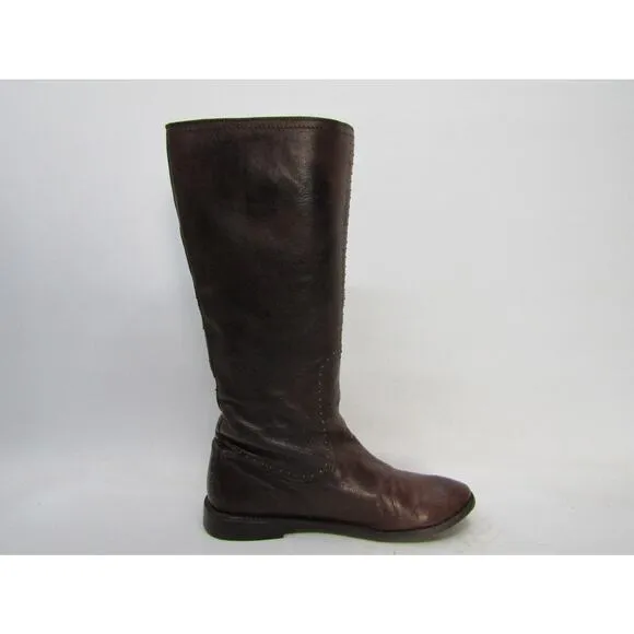 Frye Womens Size 9 B Brown Leather Knee High Cowboy Riding Fashion Boots
