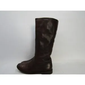 Frye Womens Size 9 B Brown Leather Knee High Cowboy Riding Fashion Boots