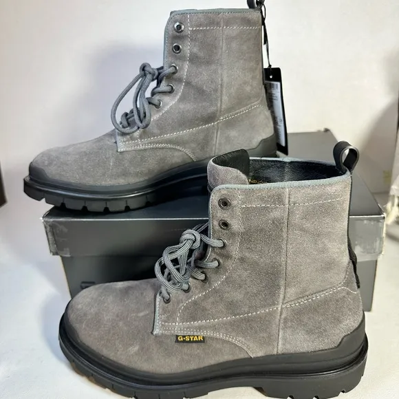 G-Star raw Blake High Suede Boots Gray casual classic outddor formal style comfy