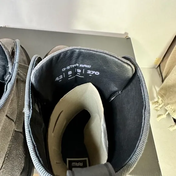 G-Star raw Blake High Suede Boots Gray casual classic outddor formal style comfy