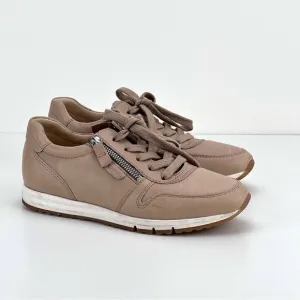 Gabor Manel Leather Sneakers Comfort Zip Tie Ten