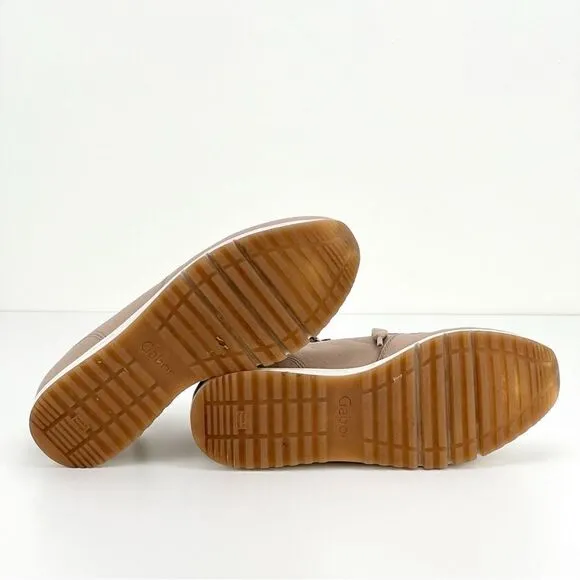 Gabor Manel Leather Sneakers Comfort Zip Tie Ten