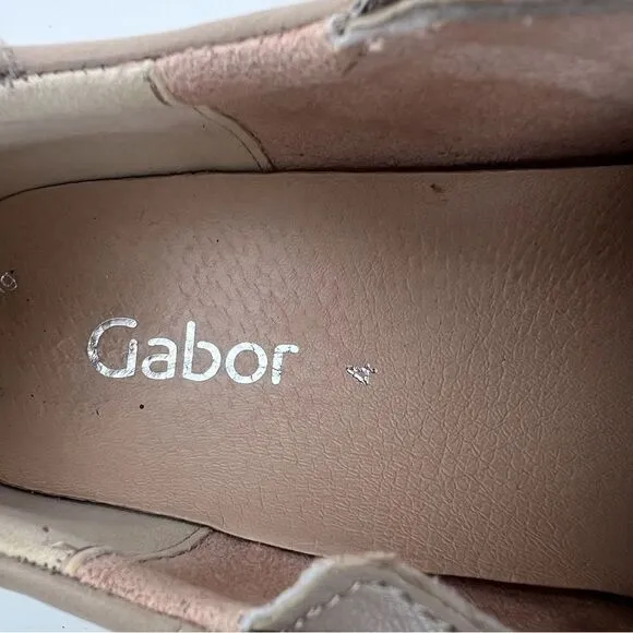 Gabor Manel Leather Sneakers Comfort Zip Tie Ten