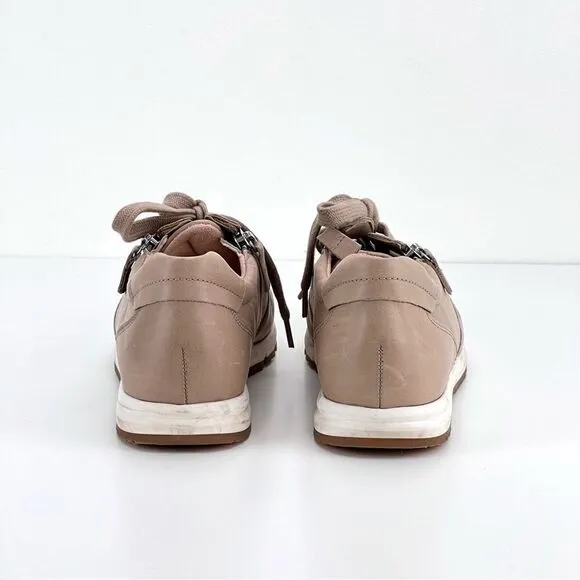 Gabor Manel Leather Sneakers Comfort Zip Tie Ten