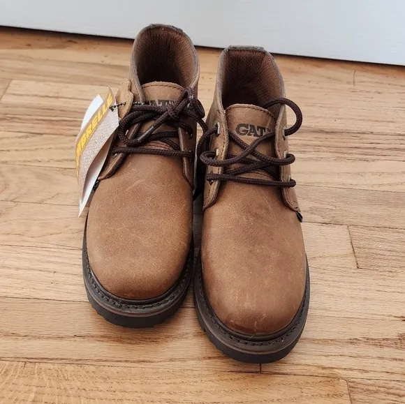 GAT Genuine Leather Upper | Cambrelle Lining Youth Work Boots US 4/ Euro 37