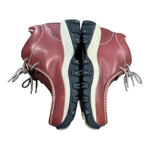 GBX Leather Ankle Boots Casual Lace Up‎ Lug Sole Brown Shoes Men Size 7.5