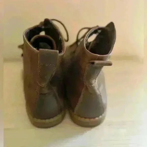 GBX Men's Brown Leather Lace-Up Boots - Size 12