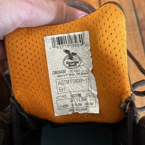 Georgia Athens 60, waterproof lace up work boots