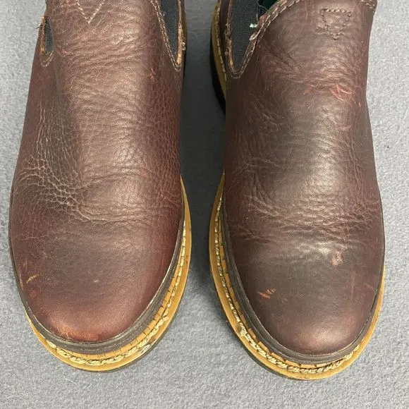 Georgia Boot Giant Romeo GR362 Women US 8 Brown Leather Oil-Resistant Work Boots