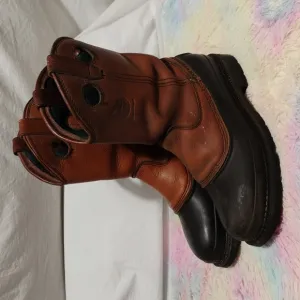 Georgia Dog Mud Dog Work Wellington Boots Sz.9M Gently Worn #42 CRATE