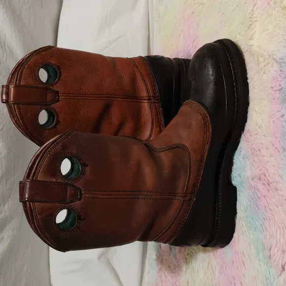 Georgia Dog Mud Dog Work Wellington Boots Sz.9M Gently Worn #42 CRATE