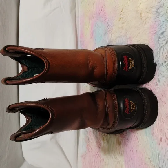 Georgia Dog Mud Dog Work Wellington Boots Sz.9M Gently Worn #42 CRATE