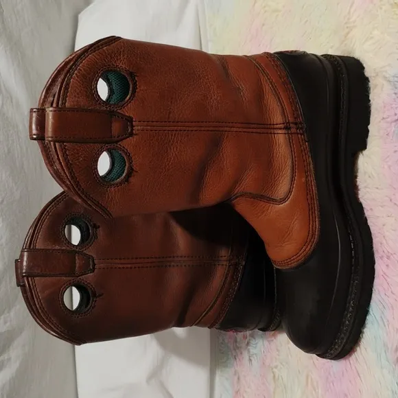 Georgia Dog Mud Dog Work Wellington Boots Sz.9M Gently Worn #42 CRATE