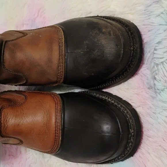 Georgia Dog Mud Dog Work Wellington Boots Sz.9M Gently Worn #42 CRATE