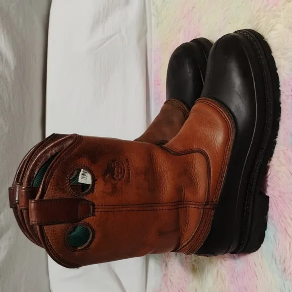 Georgia Dog Mud Dog Work Wellington Boots Sz.9M Gently Worn #42 CRATE
