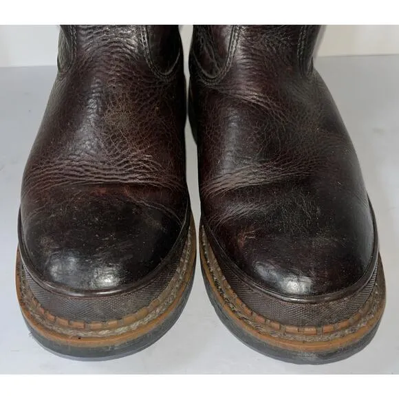 Georgia Giant Wellington Pull-On Work Boots G4274 Brown Men's Size 11.5 M