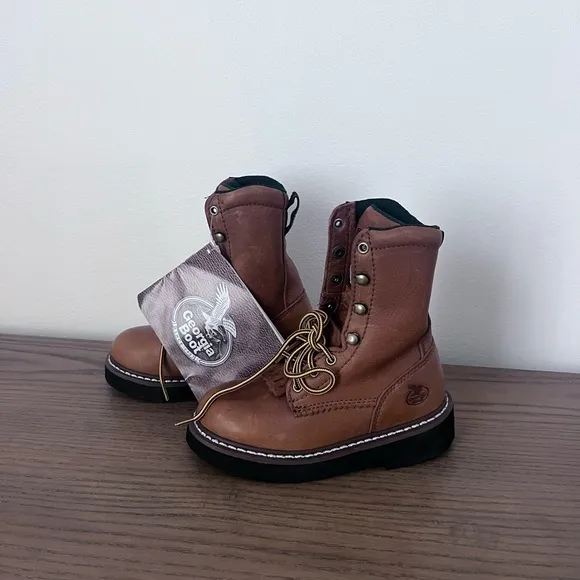 Georgia Kids' Youth Leather Lacer Outdoor Boots