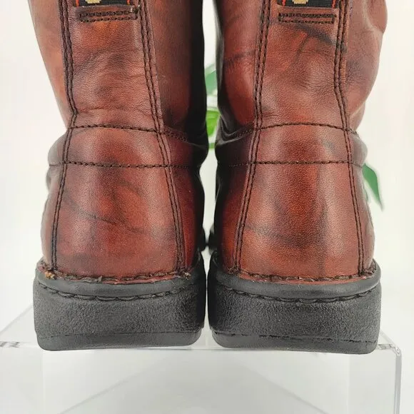 Georgia Men's Eagle Light Russet  Brown Leather Work Boots Size 12M US