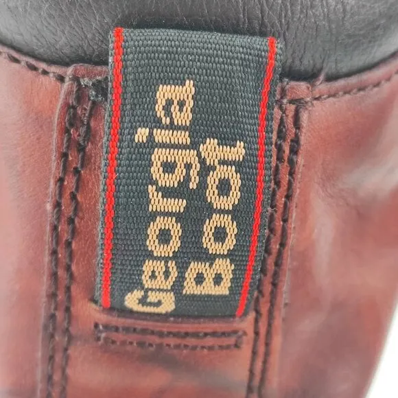 Georgia Men's Eagle Light Russet  Brown Leather Work Boots Size 12M US