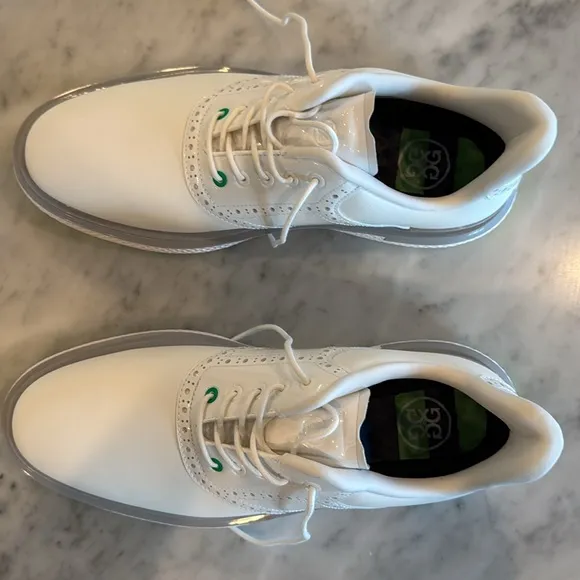 G/Fore Gallivan2r White and Green Golf Shoes