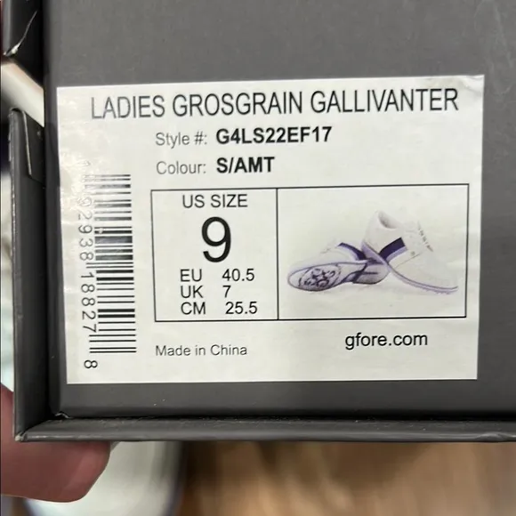 G/FORE Ladies Grosgrain Gallivanter Golf Shoes, size 9