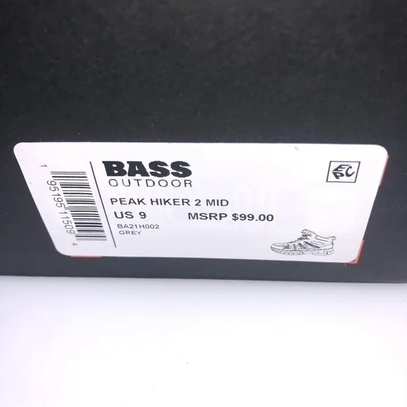 GH Bass Outdoor Men's Peak Hiker 2 Mid Boots Gray New