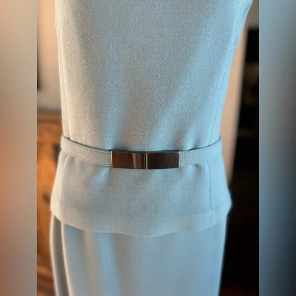 Gianfranco Ferre Studio Vintage 4 Piece Blue Skirt Business Suit 6 Small belt