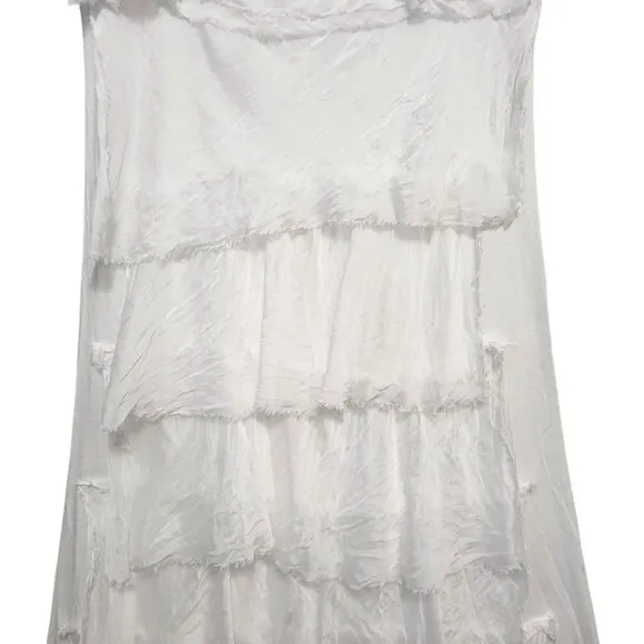GIGI MODA Siena Dress Deconstructed Silk Tiered Long Maxi